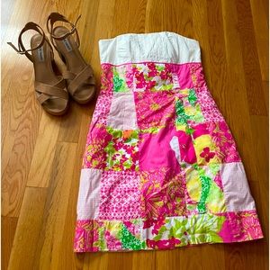 Adorable Lilly Pulitzer strapless dress
